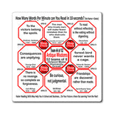 Week/Team 44 of 52 How Fast Can You Read Magnetic Wisdoms Stick Around @Stop2Think.com