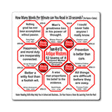 Week/Team 49 of 52 How Fast Can You Read Magnetic Wisdoms Stick Around @Stop2Think.com