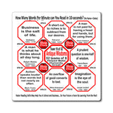 Week/Team 19 of 52 How Fast Can You Read Magnetic Wisdoms Stick Around @Stop2Think.com