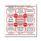 Week/Team 4 of 52 How Fast Can You Read Magnetic Wisdoms Stick Around @Stop2Think.com