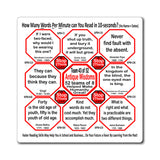 Week/Team 43 of 52 How Fast Can You Read Magnetic Wisdoms Stick Around @Stop2Think.com