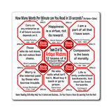 Week/Team 23 of 52 How Fast Can You Read Magnetic Wisdoms Stick Around @Stop2Think.com