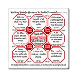 Week/Team 33 of 52 How Fast Can You Read Magnetic Wisdoms Stick Around @Stop2Think.com