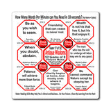 Week/Team 17 of 52 How Fast Can You Read Magnetic Wisdoms Stick Around @Stop2Think.com