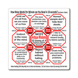 Week/Team 9 of 52 How Fast Can You Read Magnetic Wisdoms Stick Around @Stop2Think.com