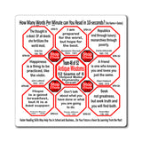 Week/Team 46 of 52 How Fast Can You Read Magnetic Wisdoms Stick Around @Stop2Think.com