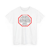 S2TBQM- The color of the skin is in no way connected with strength of the mind or intellectual powers.   -   Benjamin Banneker  1731 - 1806 - blk shrt