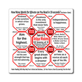 Week/Team 4 of 52 How Fast Can You Read Magnetic Wisdoms Stick Around @Stop2Think.com