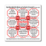 Week/Team 15 of 52 How Fast Can You Read Magnetic Wisdoms Stick Around @Stop2Think.com