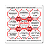 Week/Team 22 of 52 How Fast Can You Read Magnetic Wisdoms Stick Around @Stop2Think.com