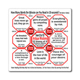 Week/Team 25 of 52 How Fast Can You Read Magnetic Wisdoms Stick Around @Stop2Think.com