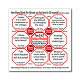 Week/Team 52 of 52 How Fast Can You Read Magnetic Wisdoms Stick Around @Stop2Think.com