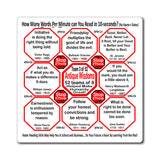 Week/Team 3 of 52 How Fast Can You Read Magnetic Wisdoms Stick Around @Stop2Think.com