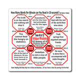 Week/Team 48 of 52 How Fast Can You Read Magnetic Wisdoms Stick Around @Stop2Think.com