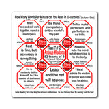 Week/Team 27 of 52 How Fast Can You Read Magnetic Wisdoms Stick Around @Stop2Think.com