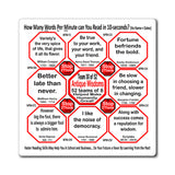 Week/Team 30 of 52 How Fast Can You Read Magnetic Wisdoms Stick Around @Stop2Think.com