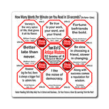 Week/Team 30 of 52 How Fast Can You Read Magnetic Wisdoms Stick Around @Stop2Think.com