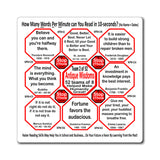 Week/Team 2 of 52 How Fast Can You Read Magnetic Wisdoms Stick Around