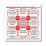 Week/Team 40 of 52 How Fast Can You Read Magnetic Wisdoms Stick Around @Stop2Think.com