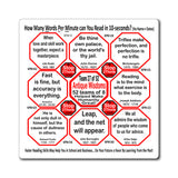 Week/Team 27 of 52 How Fast Can You Read Magnetic Wisdoms Stick Around @Stop2Think.com