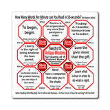 Week/Team 28 of 52 How Fast Can You Read Magnetic Wisdoms Stick Around @Stop2Think.com