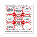 Week/Team 23 of 52 How Fast Can You Read Magnetic Wisdoms Stick Around @Stop2Think.com