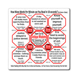 Week/Team 12 of 52 How Fast Can You Read Magnetic Wisdoms Stick Around @Stop2Think.com