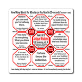 Week/Team 2 of 52 How Fast Can You Read Magnetic Wisdoms Stick Around