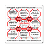 Week/Team 36 of 52 How Fast Can You Read Magnetic Wisdoms Stick Around @Stop2Think.com