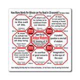 Week/Team 19 of 52 How Fast Can You Read Magnetic Wisdoms Stick Around @Stop2Think.com