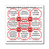 Week/Team 45 of 52 How Fast Can You Read Magnetic Wisdoms Stick Around @Stop2Think.com