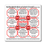 Week/Team 3 of 52 How Fast Can You Read Magnetic Wisdoms Stick Around @Stop2Think.com