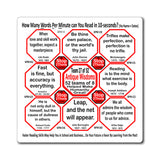 Week/Team 27 of 52 How Fast Can You Read Magnetic Wisdoms Stick Around @Stop2Think.com