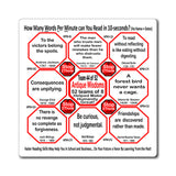 Week/Team 44 of 52 How Fast Can You Read Magnetic Wisdoms Stick Around @Stop2Think.com