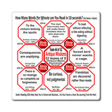 Week/Team 44 of 52 How Fast Can You Read Magnetic Wisdoms Stick Around @Stop2Think.com