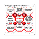 Week/Team 4 of 52 How Fast Can You Read Magnetic Wisdoms Stick Around @Stop2Think.com