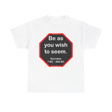 S2T- Be as you wish to seem.  -  Socrates  470 BC - 399 BC - blks2t