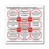 Week/Team 23 of 52 How Fast Can You Read Magnetic Wisdoms Stick Around @Stop2Think.com