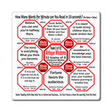 Week/Team 2 of 52 How Fast Can You Read Magnetic Wisdoms Stick Around