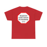 s2t- Suspicion is the cancer of friendship.  -  Petrarch  1304 - 1374