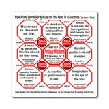 Week/Team 19 of 52 How Fast Can You Read Magnetic Wisdoms Stick Around @Stop2Think.com