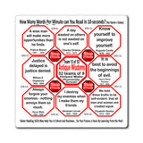 Week/Team 12 of 52 How Fast Can You Read Magnetic Wisdoms Stick Around @Stop2Think.com