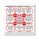 Week/Team 22 of 52 How Fast Can You Read Magnetic Wisdoms Stick Around @Stop2Think.com