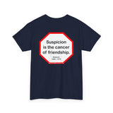 s2t- Suspicion is the cancer of friendship.  -  Petrarch  1304 - 1374