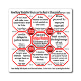 Week/Team 12 of 52 How Fast Can You Read Magnetic Wisdoms Stick Around @Stop2Think.com