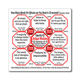 Week/Team 40 of 52 How Fast Can You Read Magnetic Wisdoms Stick Around @Stop2Think.com