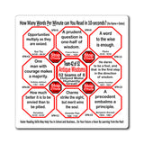 Week/Team 42 of 52 How Fast Can You Read Magnetic Wisdoms Stick Around @Stop2Think.com