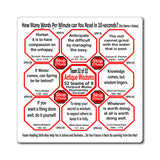 Week/Team 52 of 52 How Fast Can You Read Magnetic Wisdoms Stick Around @Stop2Think.com