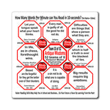 Week/Team 33 of 52 How Fast Can You Read Magnetic Wisdoms Stick Around @Stop2Think.com