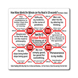 Week/Team 36 of 52 How Fast Can You Read Magnetic Wisdoms Stick Around @Stop2Think.com